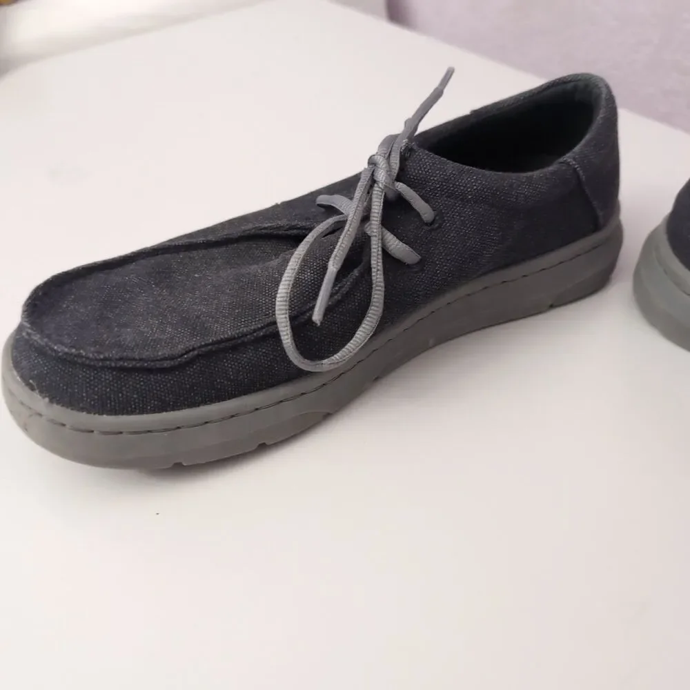 Ariat Men's Size 8 D Hilo Charcoal Casual Shoes - Lace Up Moc Toe - Ariat Shoe